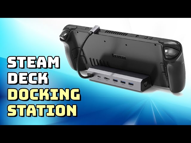 Vídeo relacionado con JSAUX Docking Station Compatible con Steam Deck/OLED/ROG Ally X/Legion go/MSI Claw, Dock de 5-en-1 para Steam Deck con HDMI 4K@120Hz, Ethernet de 100Mbps, USB-A 2.0 y Puerto de USB-C de 100W-HB0602