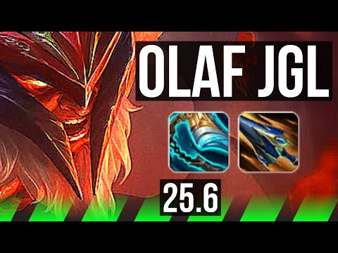 OLAF vs LEE SIN (JGL) | 7/0/4, Godlike | KR Master | 25.6