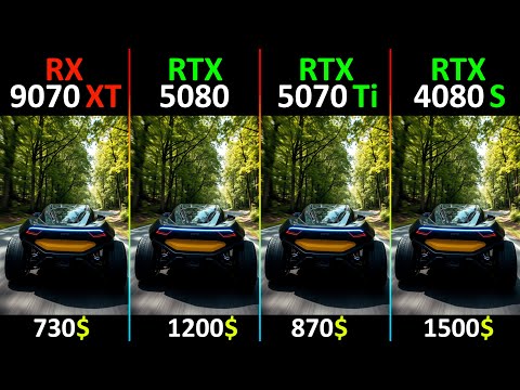 RX 9070 XT vs RTX 5080 vs RTX 5070 Ti vs RTX 4080 SUPER TEST IN 10 GAMES | R7-9800X3D
