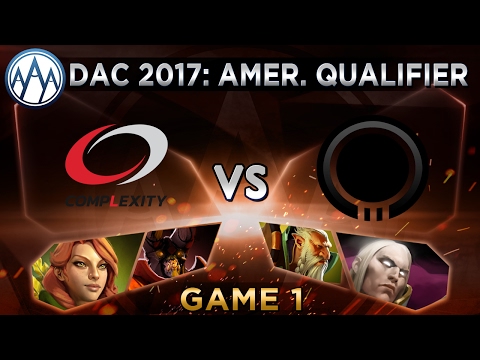 compLexity vs Onyx Game 1 - DAC 2017 Americas Qualifier - @DakotaCox @FoggedDota