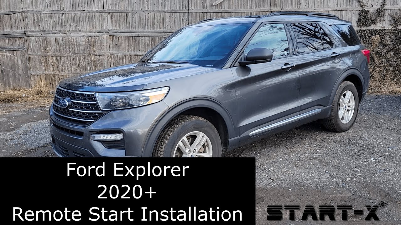 Remote Start Installation Ford Explorer (Standard-Key) 2020+