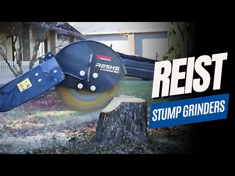 Reist Industries Stump Grinders — PTO Direct Drive, PTO Swing, and Hydraulic Versions