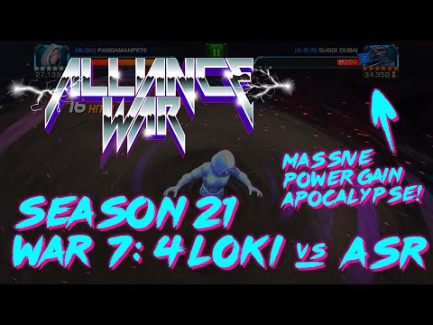 Alliance War: 4L0ki vs ASR // Season 21 - War 7 // Marvel Contest of Champions