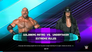 WWE 2K25 FULL MATCH - Goldberg vs. Undertaker - Legend vs. Phenom!
