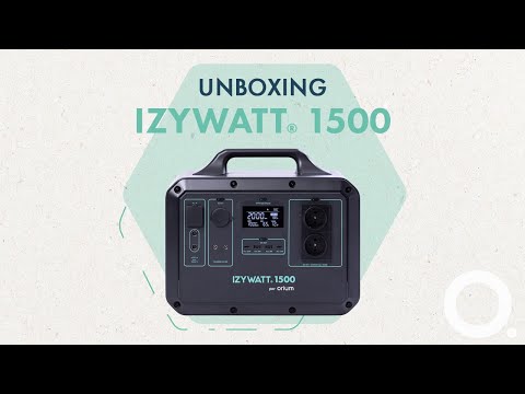 Station d'énergie portative  IZYWATT 1500 + Panneau solaire pliant cadré 315W ORIUM