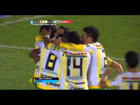 Gol de Lugüercio. Argentinos 0 - Aldosivi 1. Fecha 11. Primera División 2015. FPT.