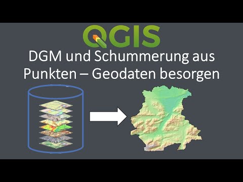 QGIS 3.22 DGM and hillshading from points - Obtaining and processing geodata - Part 1