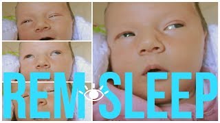 BABY REM SLEEP 👁👁 Strange Rapid Eye Movements While Sleeping 😱 Normal and Healthy Newborn 1 Week Old