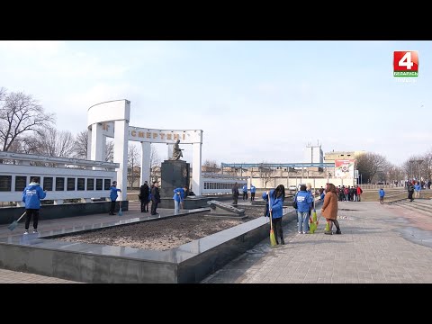 На Аллее героев состоялась трудовая акция «Мы помним» видео