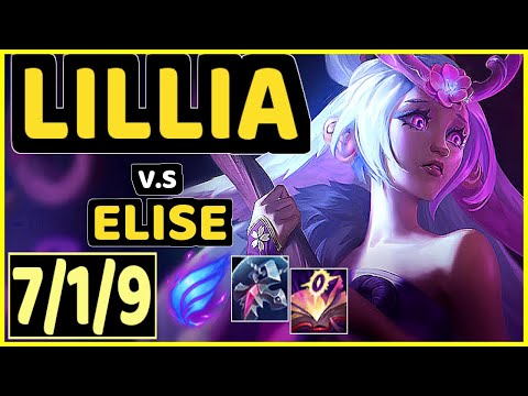 LILLIA vs ELISE - 7/1/9 KDA JUNGLE CHALLENGER GAMEPLAY - KR