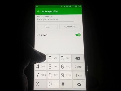 Galaxy S6,S7: How to Block a Phone Number and unknown caller