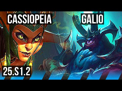 CASSIOPEIA vs GALIO (MID) | 7/1/2, Godlike | KR Diamond | 25.S1.2