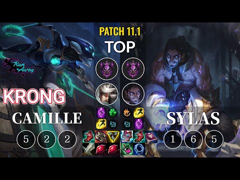 RNW KronG Camille vs Sylas Top - KR Patch 11.1