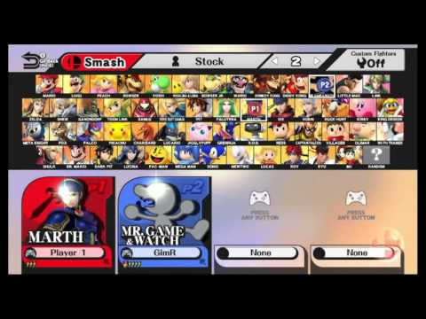 S@X Wii U 119 - VGBC | GimR (G&W) vs. VGBC | TKBreezy (Marth) - Smash 4 Losers Bracket (Top 24)