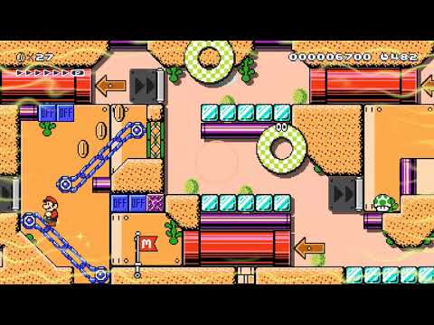 Mario Maker 2 Level of the Week #9 2nd place: Antiscroll [HSSS 2-3]