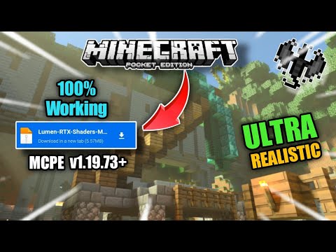 [ 1.19.73+ Support ] 😍 New RTX Type Shader for MCPE 1.19+ (Render Dragon)