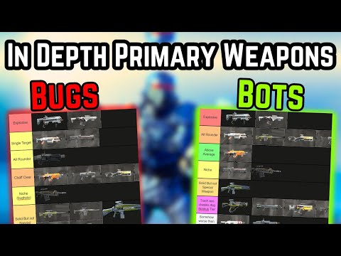 Ranking EVERY Primary Weapon Tierlist After Patch Helldivers 2 Polar Patriots Update