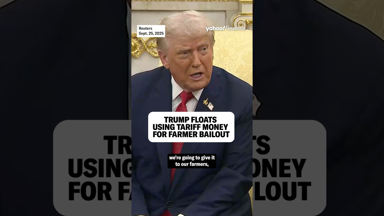 Trump floats using tariff money for farmer bailout. 💸