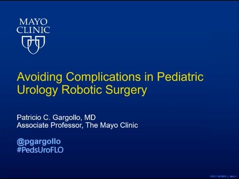 12.15.2020 PedsUroFLO Lecture - Avoiding Complications in Pediatric Urology Robotic Surgery
