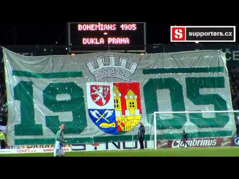 Bohemians Praha 1905 - FK Dukla Praha - atmosféra při zápase