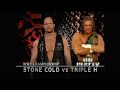Story Of Triple H Vs Stone Cold No Mercy 1999
