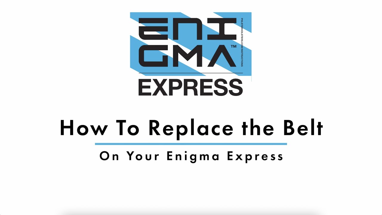 How to Replace the Belt on your PHLster Enigma Express