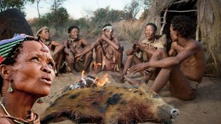 See How Hadzabe Catch and COOK in the Wilderness | it will surprise you | tradition