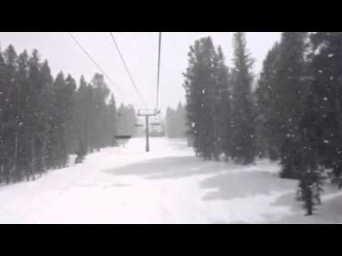 April Snow fall on Buttermilk mountain in Aspen, CO