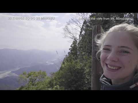 Enjoying the view from Mt  Minobusan
