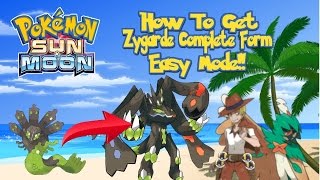 Pokemon Sun and Moon: How to Get Zygarde 100% Form Easy Mode