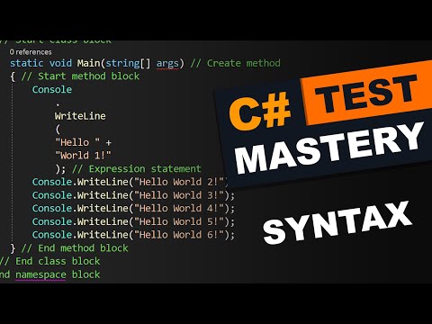TEST Basic Syntax C Mastery Course