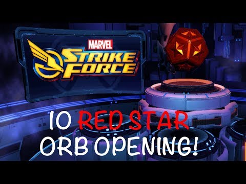 RED STAR ORB OPENING - MARVEL STRIKE FORCE