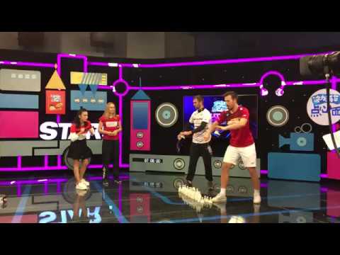 Jan Ø. Jørgensen og Anders Skaarup i kinesisk talkshow