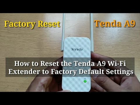So setzen Sie den Tenda A9 Wi-Fi Extender auf die Werkseinstellungen zurück