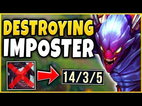 DESTROYING THE IMPOSTER "RANK 1 KAYN" ERICZYANG! CHALLENGER KHAZ'IX - League of Legends