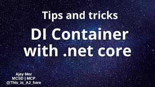 DI Container with .net core