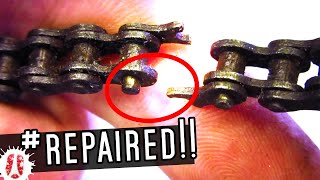 HOW TO Repair A Broken Bike Chain Without Having To Buy Any Specialized Tools #DIY #Hacks
