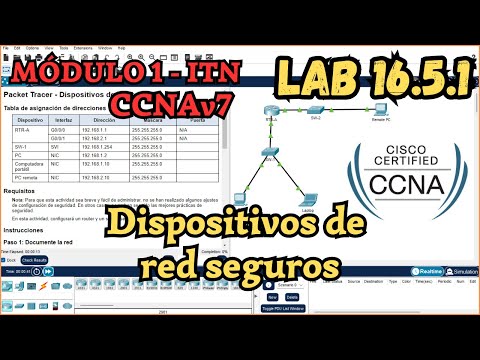 16.5.1 Packet tracer - Dispositivos de Red Seguros (Resolución)