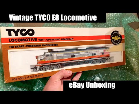 Vintage TYCO Milwaukee Road E8 Locomotive - eBay Unboxing