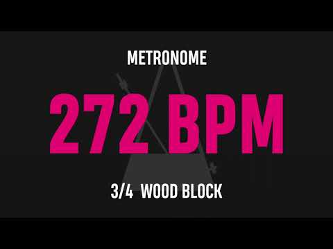 272 BPM 3/4 - Best Metronome (Sound : Wood block)