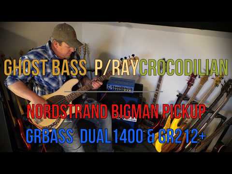 Ghost Bass P/Ray "Crocodilian" - w/Nordstrand BigMan pickup
