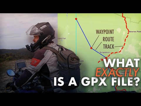 What exactly is a gpx file and how is it used in adventure riding