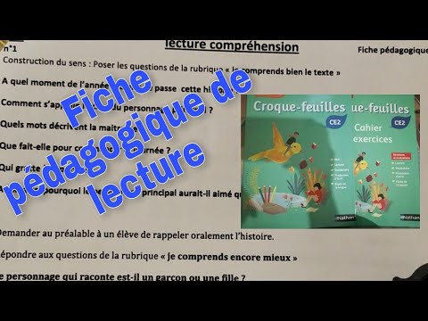 Croque-feuilles : la fiche pédagogique de lecture