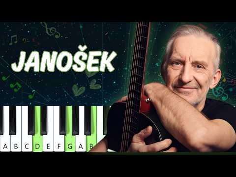 Čechomor - Janošek (piano tutorial | noty | MIDI | české písničky)