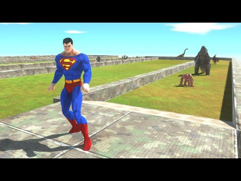 Super Man Death Run Tour - Animal Revolt Battle Simulator