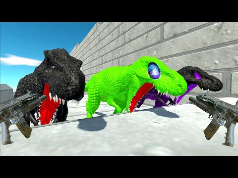 PFS AVATAR WITH GRENADE LAUNCHER DEATH FALL - Animal Revolt Battle Simulator