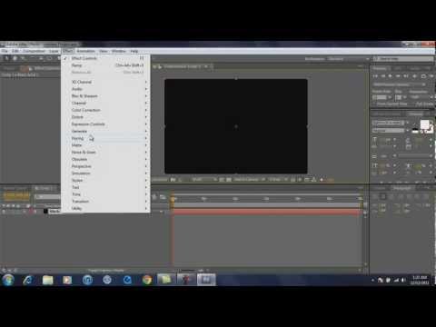 How To Make An Intro In Adobe After Effects CS5.5