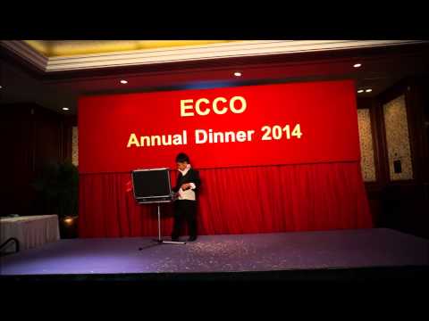 Chris Yau's first corporate  stage magic show @ECCO annual dinner   @HK Excelsior Hotel  @25-4-2014