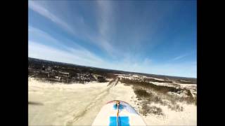 Skymule 2015 04 11 12 00 Luleå on the Ice Northern Sweden near our tent