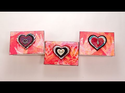 LIVE Stream Replay: Valentine Pin on Monoprinted Card